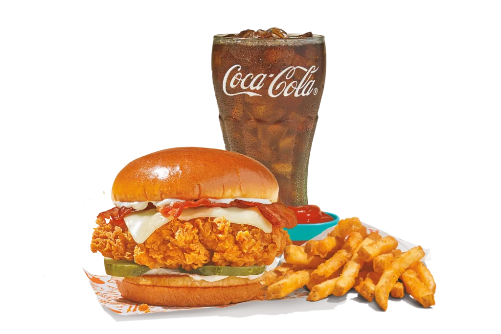 Popeyes Menu With Latest Prices September 2025 148 Bacon & Cheese Sandwich Combo