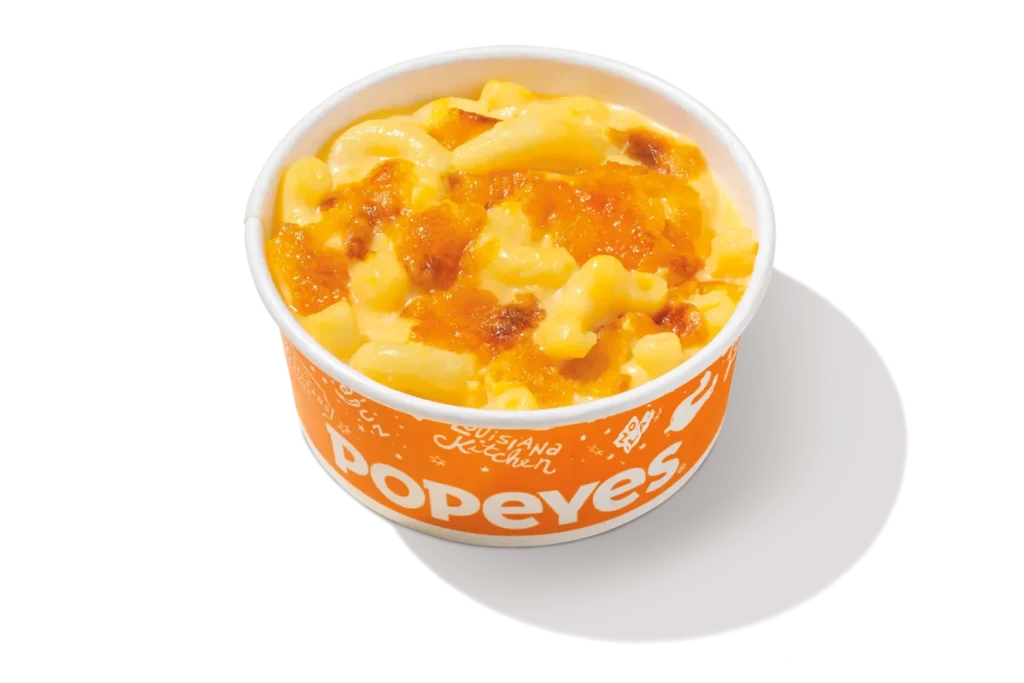Popeyes mac and cheese - menu item