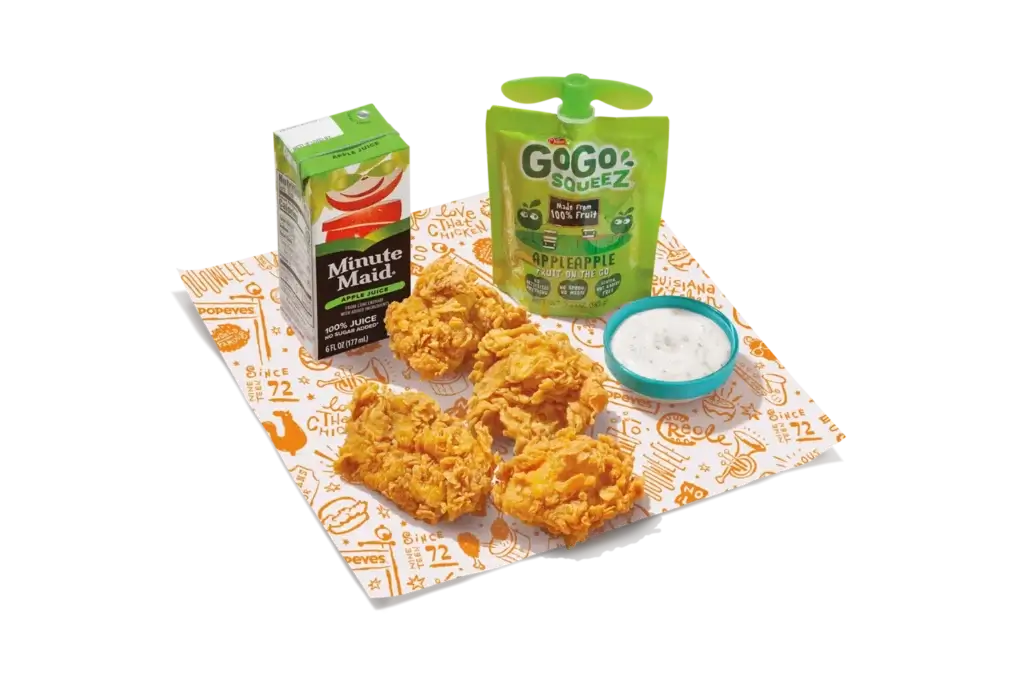 4Pc Boneless Kids Meal - Kid meal menu popeyes