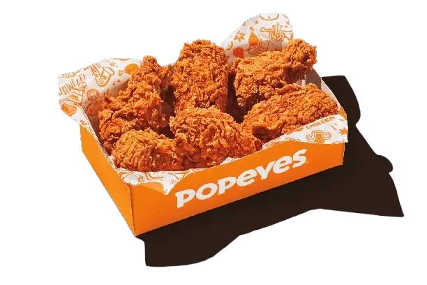 Popeyes Pickle Menu With Latest Prices & Calories | 2025 2 Pickle Glaze Bone-In Wings - pickle menu