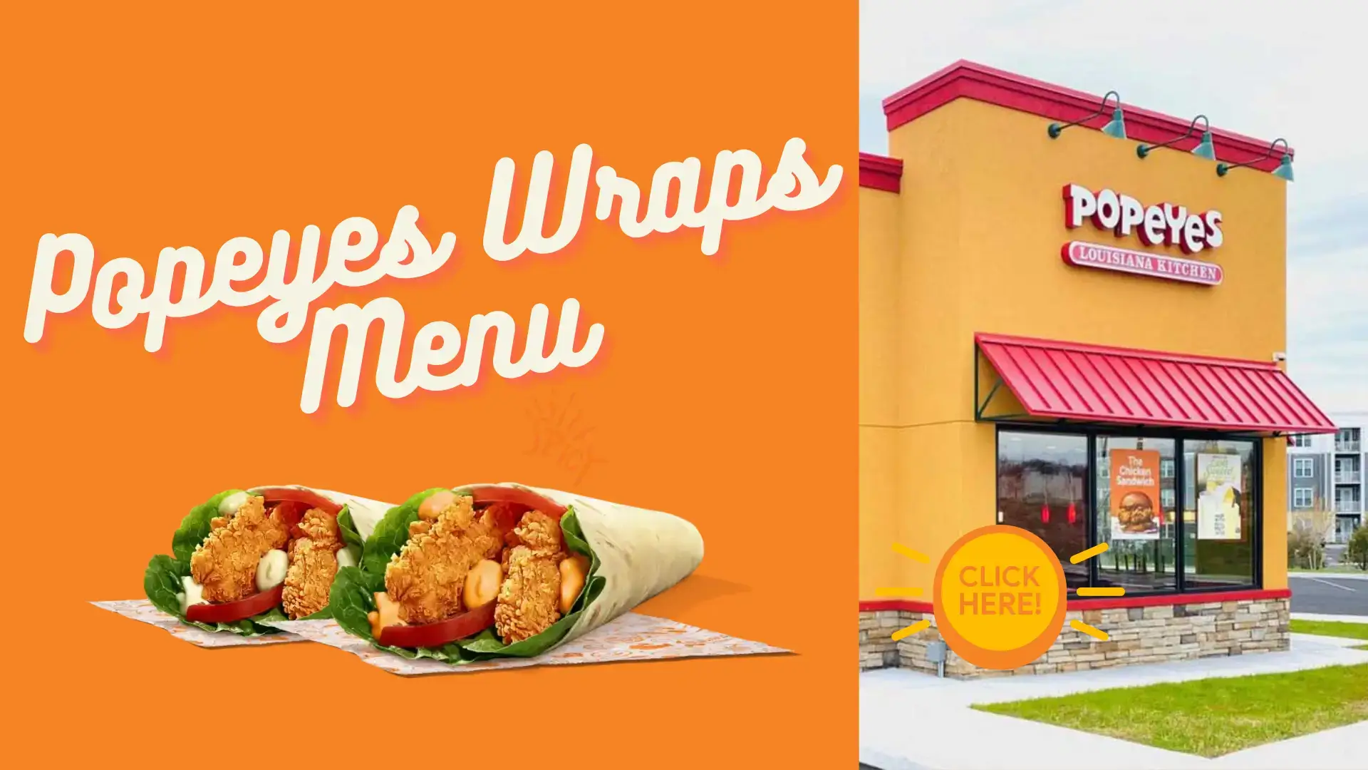 Popeyes Wraps Menu