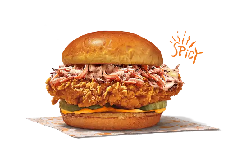 Coleslaw Spicy Chicken Sandwich