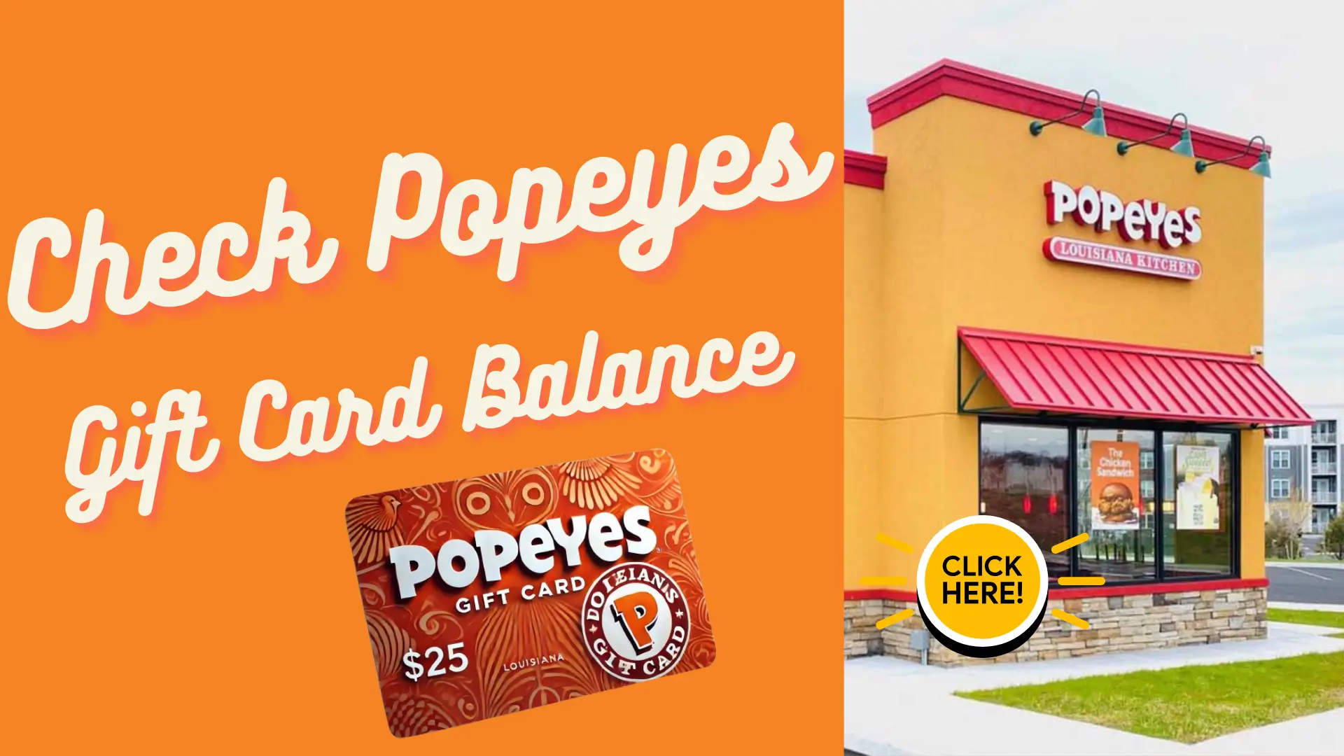 Popeyes Gift Card Balance